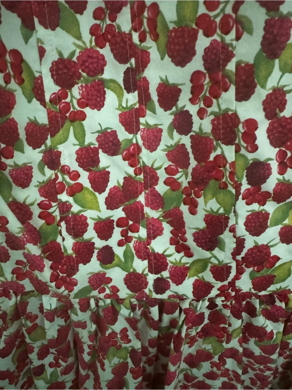 JCrew Liberty Print Red Floral Sundress with Green Leaves - Picture 2 of 7